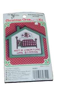 Kit Mini Punto Croce Natale Berlino Nuovo NON UNA CREATURA SI MUOVEVA - Foto 1 di 2
