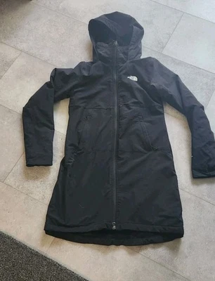 Jaqueta The North Face Feminina Pequena Preta WindWall Casaco com Capuz Zíper Completo Forrado - Imagem 1 de 4