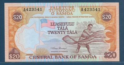 Western Samoa 20 Tala, 1985, P 28, UNC - Image 1 of 2