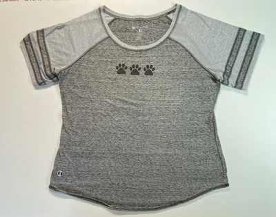 Camiseta de béisbol Holloway para damas talla XL color carbón teñido espacial manga corta estampados de patas Foto 1 de 4