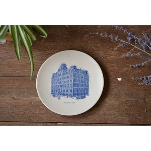 VTG Lenox Collectible Plate The Marine Mitchell Plaza 1982/ blue architecture - Picture 1 of 5