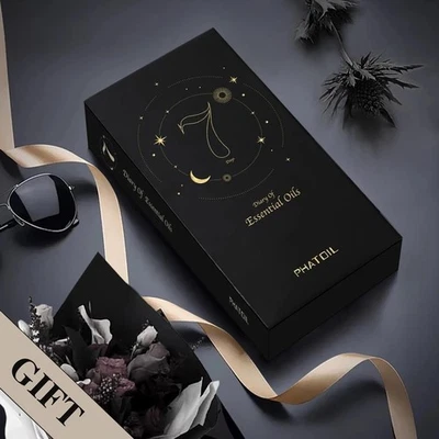 PHATOIL Reine ätherische Öle Set 9x 10ML für Aromatherapie, Massage, Kerzenseifenherstellung﻿