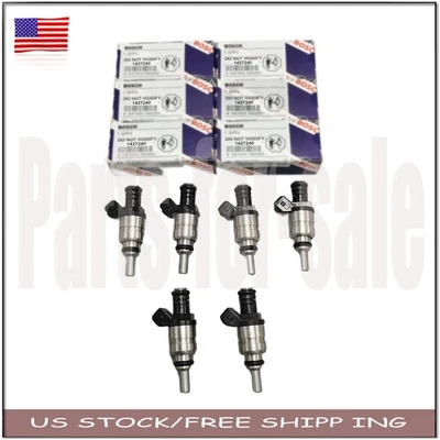 ​​​6Pcs 1427240 Fuel Injector For BMW 320i 325ci 325i 325xi 525i X3 Z3 1999-2006 Foto 1 de 4