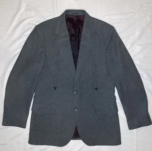 Circle S Vegas Coat Western Blazer Sport Jacket Gray 42R Cowboy Made in USA - Picture 1 of 5