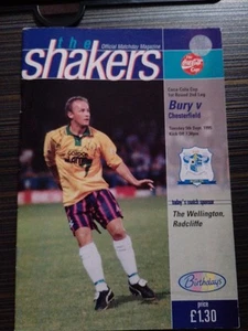 Bury V Chesterfield 5/9/95 League Cup - Picture 1 of 6