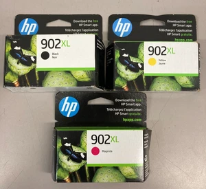 HP 902XL Tintenpatrone Schwarz & HP 902XL Magenta & Gelb OfficeJet - EXP 2024/26 - Bild 1 von 4