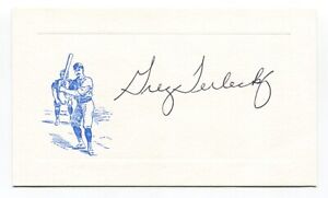 Greg Terlecky Signed Card Autograph Baseball MLB Roger Harris Collection