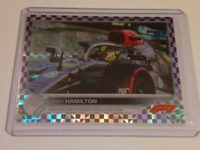 2022 Topps Chrome Formula 1 Lewis Hamilton #7 Purple Checker Flag Refractor /199