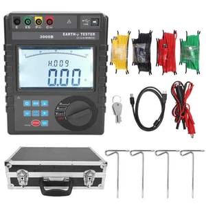 Erdwiderstandstester mit LCD-Display 0-9000kΩm Digital Bodenwiderstand Mete - Bild 1 von 12