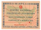Poster stamp, WINPEX, 9th ann Winter Nat'l Phila Exhib., St Petersburg, FL, 1939