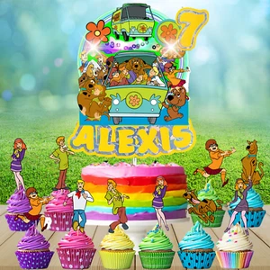 FREE CUSTOM SCOOBY DOO party supplies decoration balloons theme cupcake topper - Picture 1 of 19