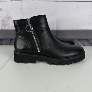 Pikolinos Womens Boot Size 9.5 Black Salamanca Ankle Leather Zip Casual