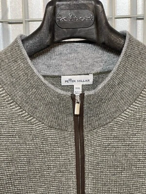 Peter Millar Crown Sport | Pullover de cachemir con cremallera en cuarto | 2XL | Precio de venta sugerido por el fabricante $268 Foto 1 de 4