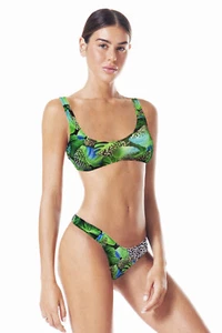 Bikini 4Giveness top fantasia coppe estraibili e slip a V costume bagno donna - Imagen 1 de 2