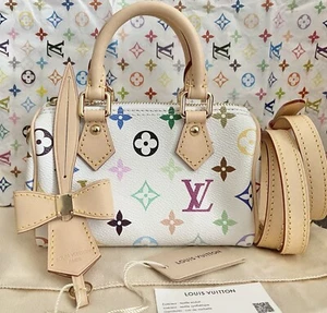 Louis Vuitton Takashi Murakami Nano Speedy White Multicolor 2025 - Picture 1 of 6