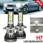 2Pcs Led Headlight Kit H7 Hi/Lo Beam Bulbs 6000K For For Mazda 3 2004-2009