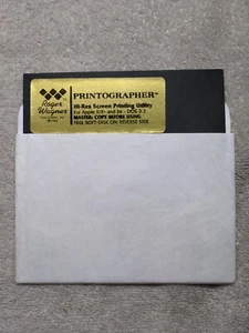 Printographer Roger Wagner 1984 Apple II 5.25" Floppy - Picture 1 of 3
