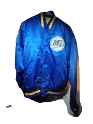 Vintage 80's Starter Seattle Mariners MLB Satin Jacket Men’s X Large MINT USA Cover