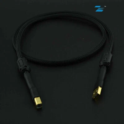 HiFi USB Cable A-Male to B-Male DIY Audio Signal Cord for DAC Decoder Sound Card - Image 1 of 4