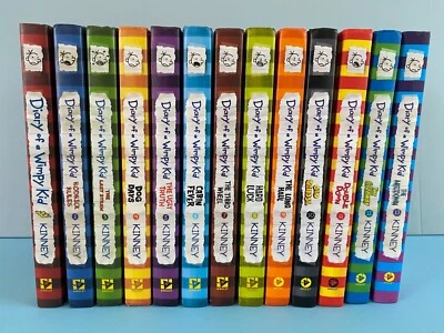 DIARY OF A WHIMPY KID 1-13 Set Book Series Hardcover Lot of 13 by Jeff Kinney - Image 1 of 4