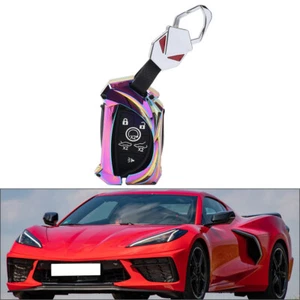 Remote Key Fob Shell Case Cover For Chevrolet Corvette 2020-2023 colorful - Picture 1 of 12