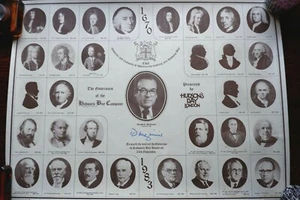 Póster vintage de 'Gobernadores de la Compañía de la Bahía de Hudson' 1670 - 1983 - Imagen 1 de 4