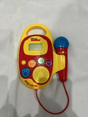 Disney Junior Sing With Music Player Sing Along Microphone Toy (Tested) Foto 1 de 4
