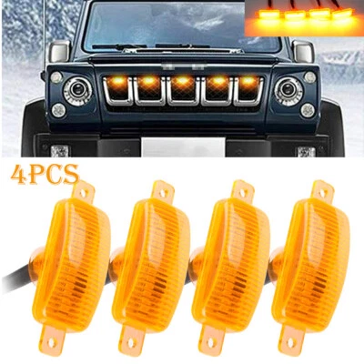 Parrilla delantera para Jeep Grand Cherokee 2011-2021 luz LED estilo raptor moldura de parrilla Foto 1 de 4