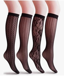 Vero Monte Knee Highs Black L/XL - Picture 1 of 3