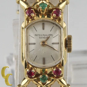 Patek Philippe Ladies 18k Yellow Gold Hand-Winding Watch w/ Ornate Gubelin Band - Picture 1 of 12