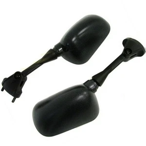 Carbon Rear View Side Mirror For Kawasaki Ninja 05-08 636 ZX6 ZX6R 04-08 ZX10R - Picture 1 of 3