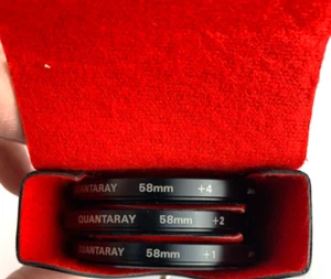 QUANTARAY 58mm - +1 / +2 / +4 Lens Filters (3 PK) Made in Japan - Picture 1 of 7