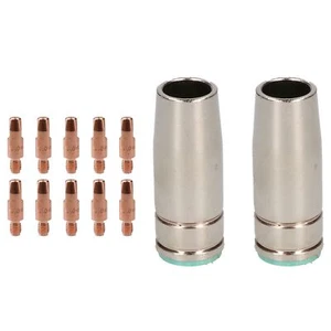 Boquilla y puntas cónicas MB25 funda binzel estilo soldadura soldador MIG gas push on - Imagen 1 de 8