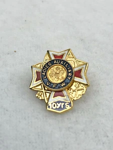 VINTAGE V.F.W. LADIES AUXILIARY 10 YEAR LAPEL PIN - Picture 1 of 2