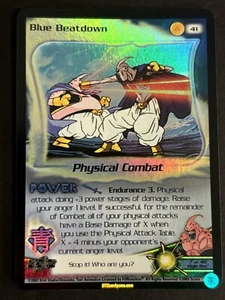 DBZ CCG Blue Beatdown HOLO FOIL Rare 41 LIMITED Dragon Ball Z Score TCG 2003 - Picture 1 of 12
