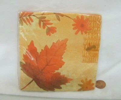 ¡Nuevo! Servilletas de papel con sello de colección Tonos de hojas de otoño Fiesta Express 16 decoupage Foto 1 de 3