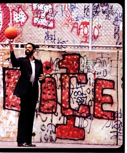 1996 Stampa Vintage NBA Basketball Walt Frazier New York Knicks Grafitti - Foto 1 di 1