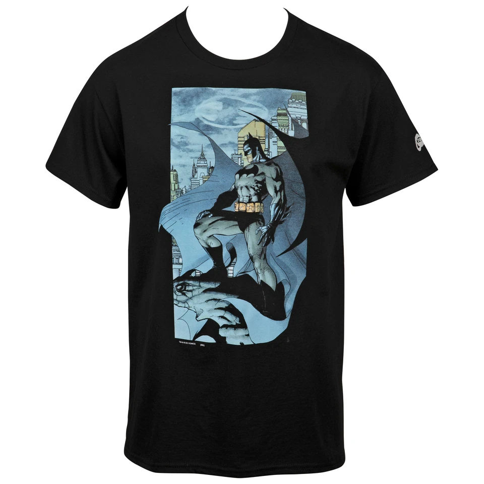 Camiseta negra Batman The Dark Knight Returns Gargoyle Jim Lee imagen de cómic Foto 1 de 1