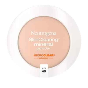 Neutrogena SkinClearing Mineral Acne Face Powder, Nude 40, 0.38 oz.. - Picture 1 of 4