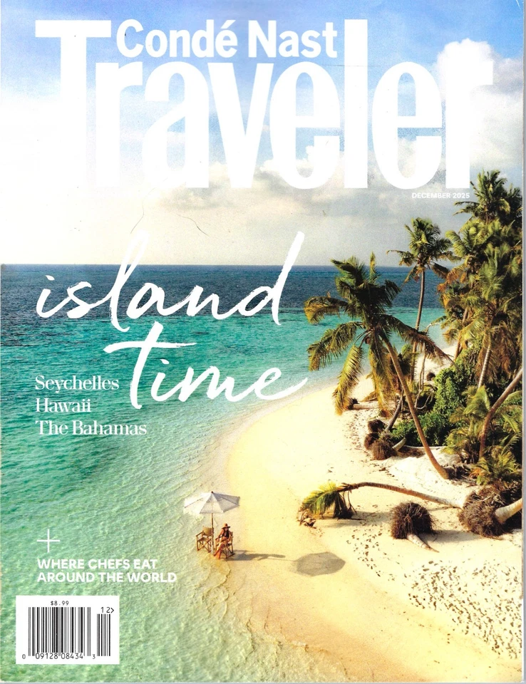 Conde Nast Traveler Magazine Island Time Seychelles Hawaii Bahamas December 2025 - Image 1 of 1