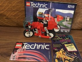 LEGO Technic 8210 Nitro GTX Motorbike (1995) - 100% Pieces Manual & Promo