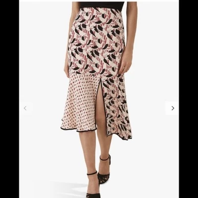 Falda Estampada Empalmada Reiss Eline en Multi - Talla 8 Foto 1 de 4