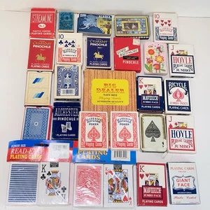 Gran Lote De Cartas De Colección A Modernas 28 Barajas Lord Baltimore Hoyle Gemaco - Imagen 1 de 12