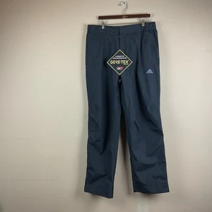 Adidas GORE-TEX Pants Mens L Reg (37x34) Black Lined Elastic Waist Zip Leg - Picture 1 of 14