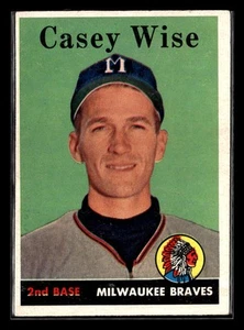 1958 Topps #247 Casey Wise - Set Break! EX/EX+ - Picture 1 of 2