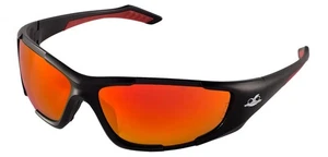 Bullhead Javelin schwarzes Gestell rote verspiegelte Gläser Sicherheits-Sonnenbrille ballistisch bewertet - Bild 1 von 1