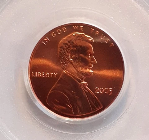 2005 P Lincoln Memorial Cent PCGS MS 68 RD SF Satin Finish Cover