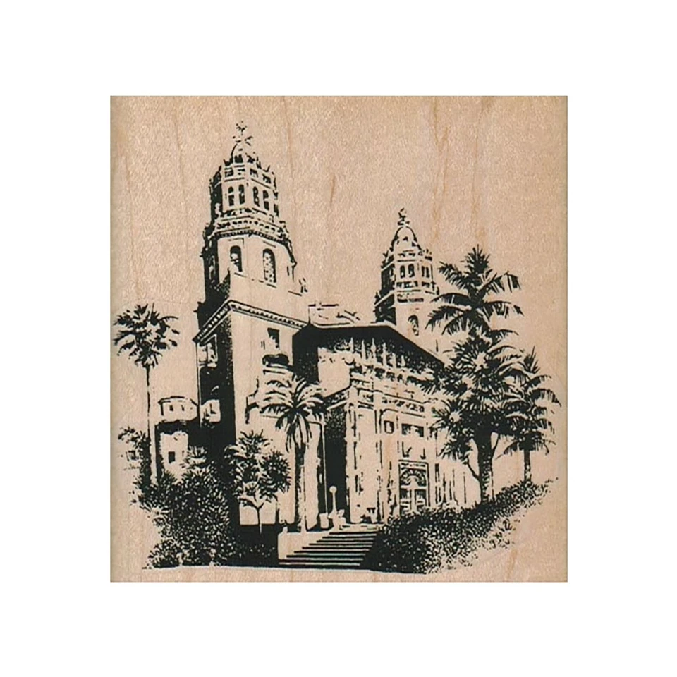 Sello de goma montado, castillo de Hearst, castillo, San Simeón, castillo de California Foto 1 de 1