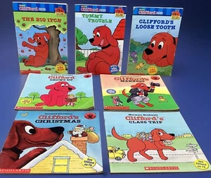 7 Clifford The Big Red Dog Books Childrens Learning Readers 80s 90s 2000s Bundle - Picture 1 of 24