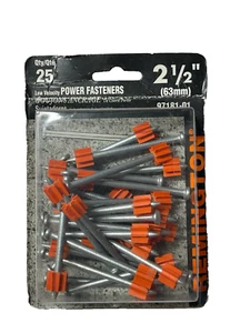 25-Pack Remington 2-1/2" Low Velocity Power Fasteners Nails 97181-01 - Picture 1 of 2